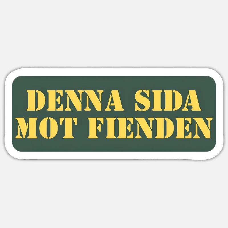 Diese Seite gegen den Feind - Sticker Größe S (10 x 10 cm) - Mattweiß
