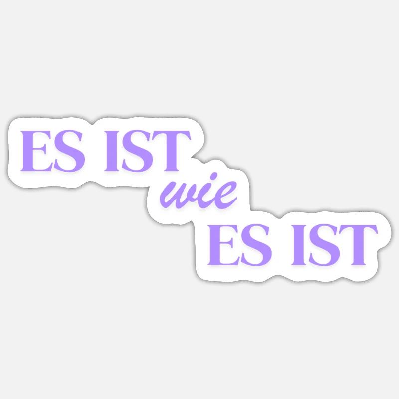C’est ce que c’est - Sticker taille S (10 x 10 cm) - blanc mat