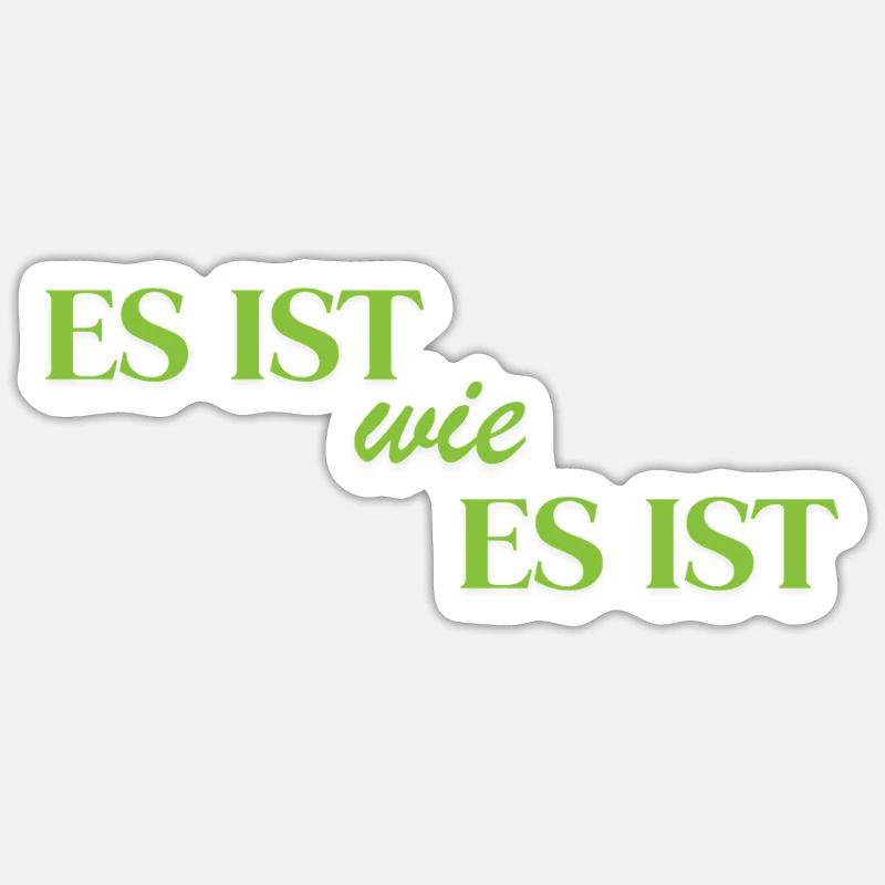 C’est ce que c’est - Sticker taille S (10 x 10 cm) - blanc mat