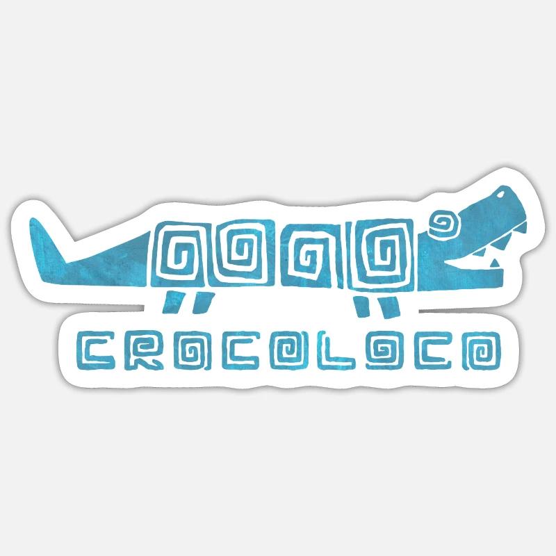 Crocoloco - Sticker size S (10 x 10 cm) - white matte