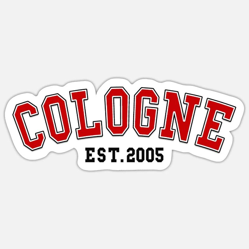 Cologne Est.2005  - Sticker size S (10 x 10 cm) - white matte