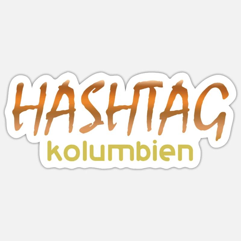 Gift for colombia - Sticker size S (10 x 10 cm) - white matte