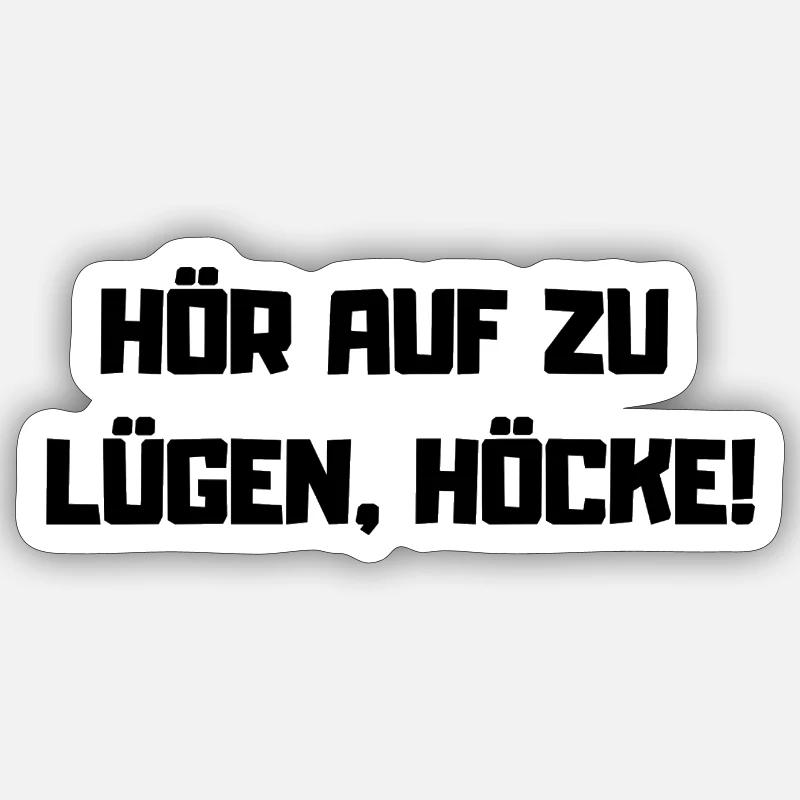 Stop Lying – Protest Slogan against AfD - Sticker size S (10 x 10 cm) - white matte
