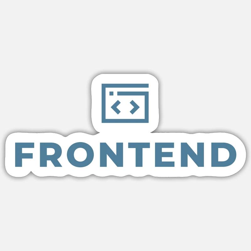 frontend - Sticker size S (10 x 10 cm) - white matte