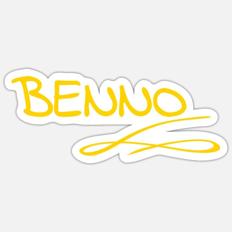 Cadeau pour Benno - Sticker taille S (10 x 10 cm) - blanc mat