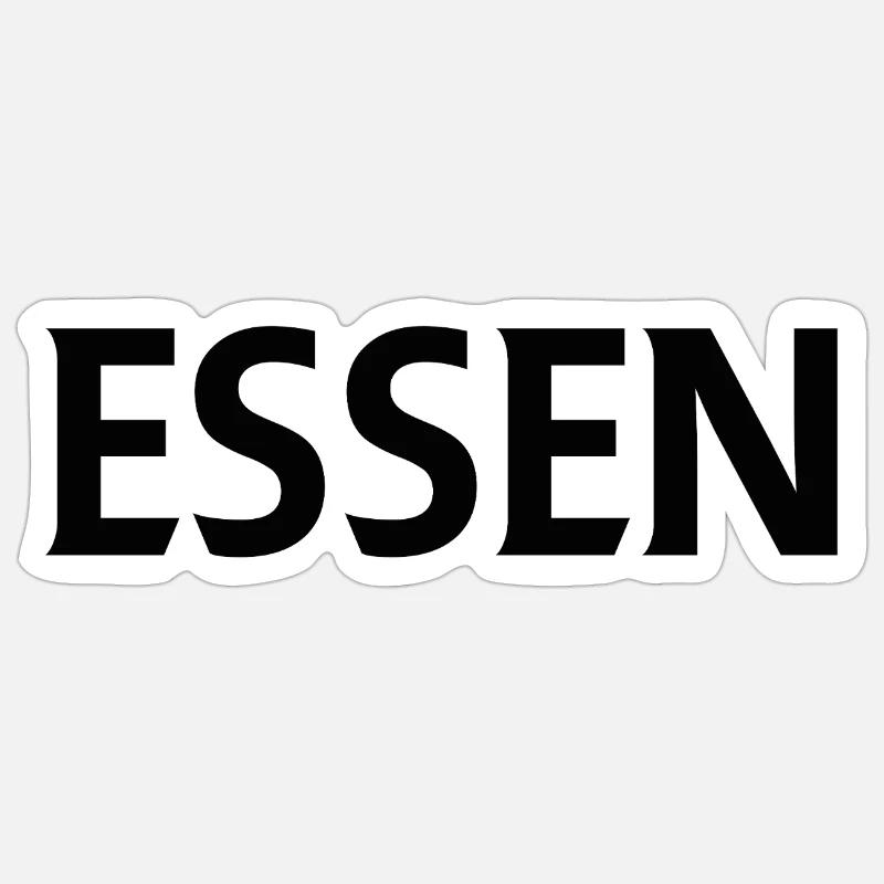 Essen – Germany Textdesign Sticker size S (10 x 10 cm)