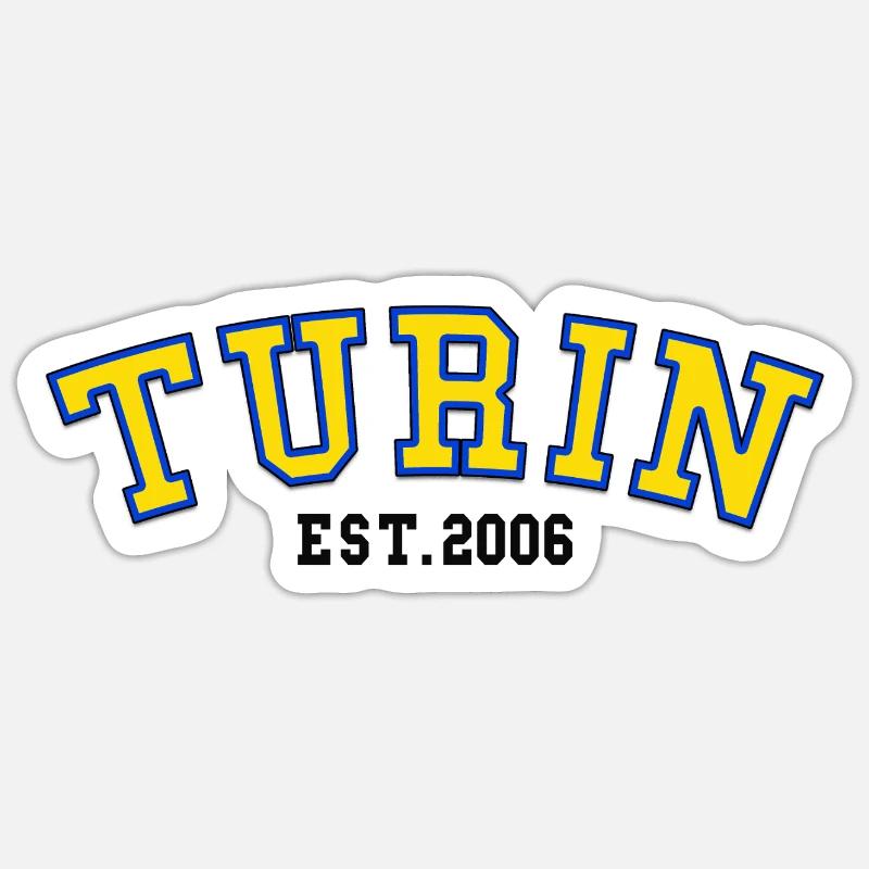 Turin Est. 2006 - Sticker size S (10 x 10 cm) - white matte