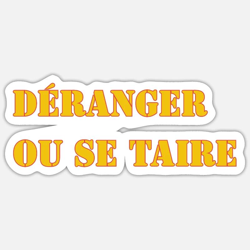 STÖREN ODER SCHWEIGEN. Sticker Größe S (10 x 10 cm)