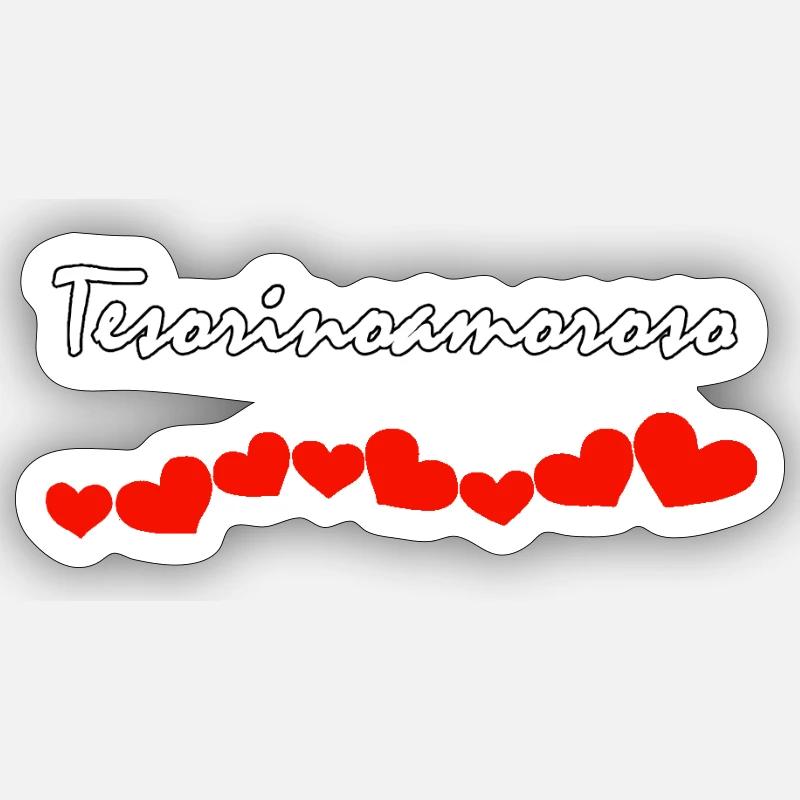 TEMPÉRAMENT D’AMOUR - Sticker taille S (10 x 10 cm) - blanc mat