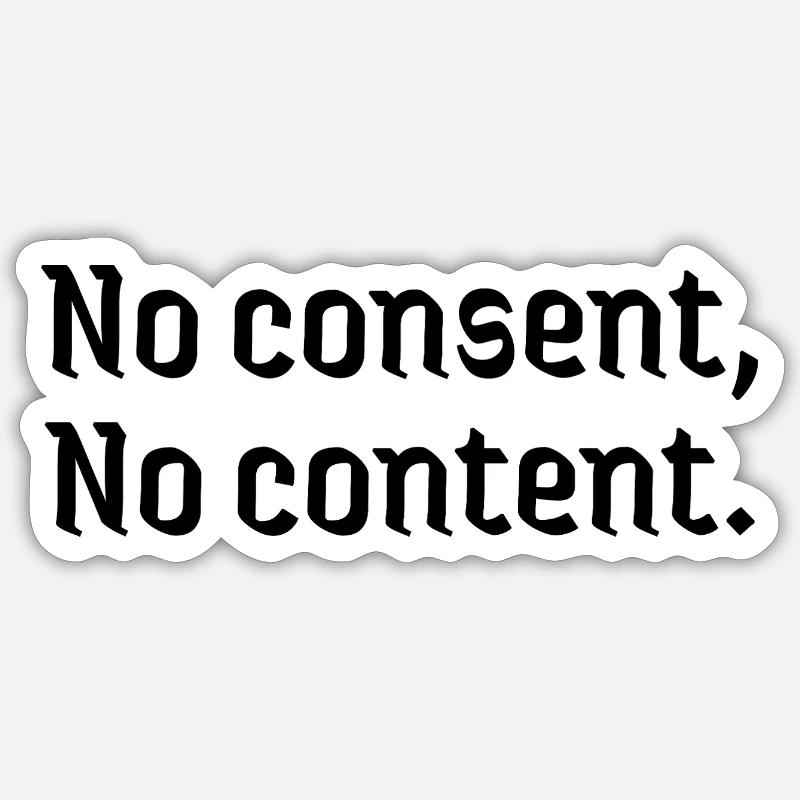 Deepfakes sans consentement, aucun contenu n’est affecté Sticker taille S (10 x 10 cm)