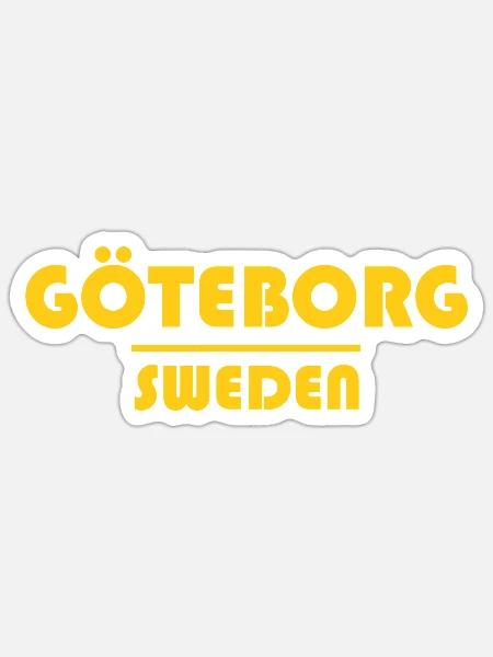 Göteborger aus Göteborg - Sticker Größe S (10 x 10 cm) - Mattweiß