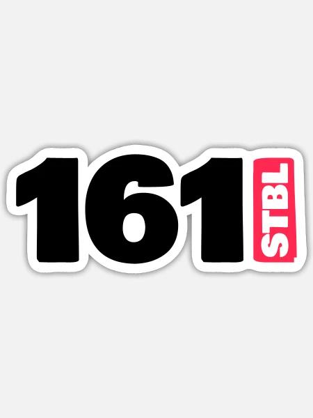 161 - STBL - Sticker Größe S (10 x 10 cm) - Mattweiß