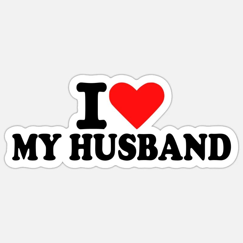 Ehemann Sticker Größe S (10 x 10 cm)