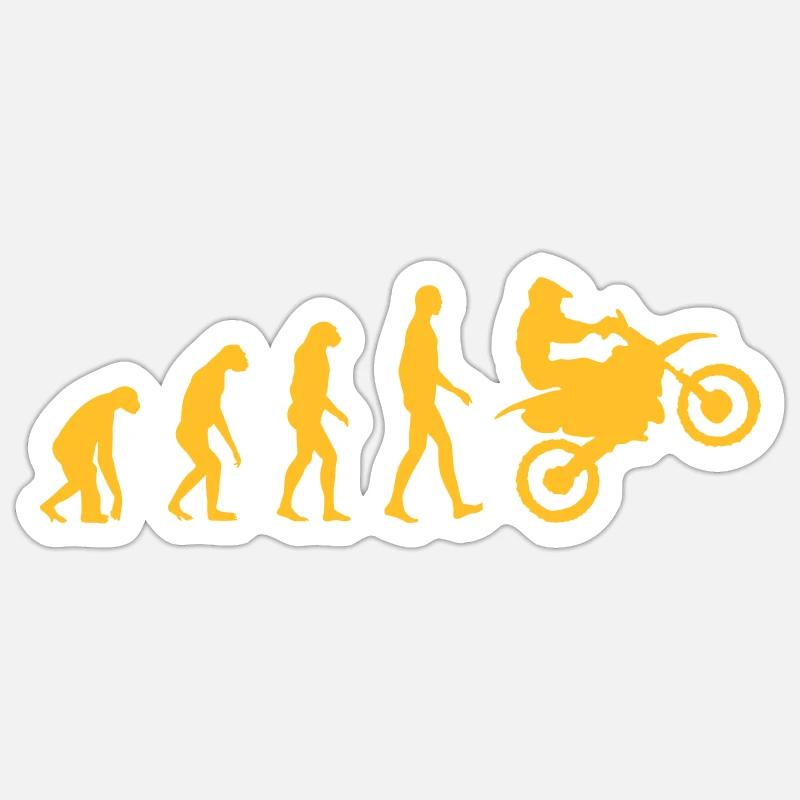 Evolution Motocross Sticker Größe S (10 x 10 cm)