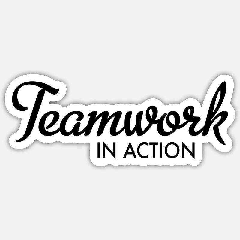 Teamwork Sticker Größe S (10 x 10 cm)