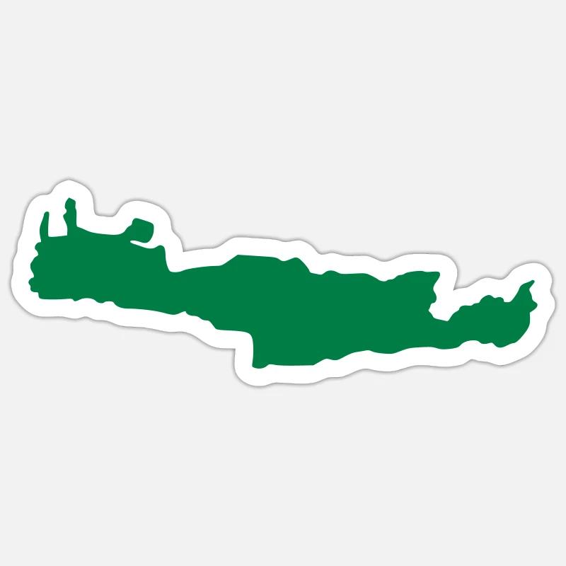 Crète - Grèce Sticker taille S (10 x 10 cm)