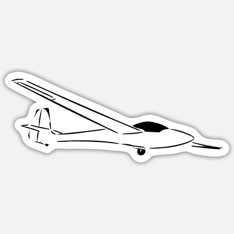 libelle - Sticker Größe S (10 x 10 cm) - Mattweiß