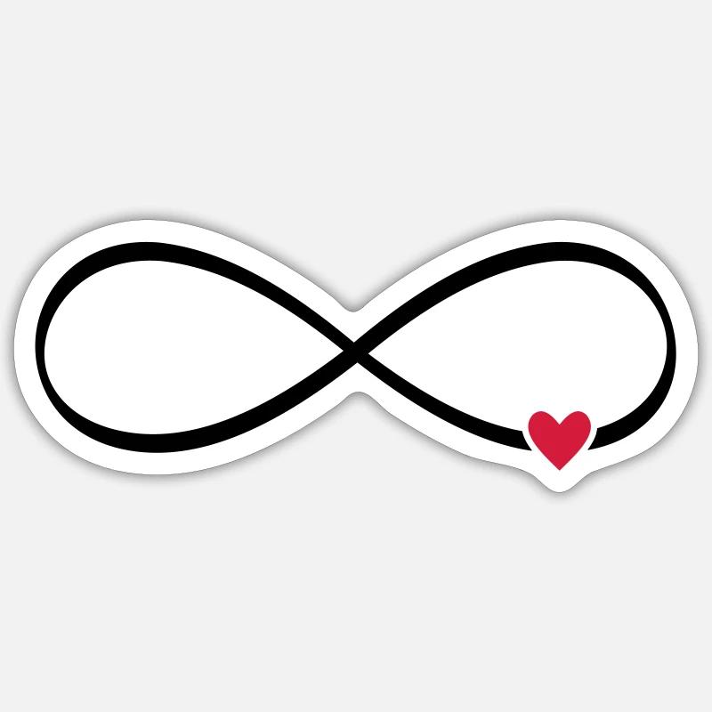 Unendlichkeits Zeichen unendlich Herz Liebe Sticker