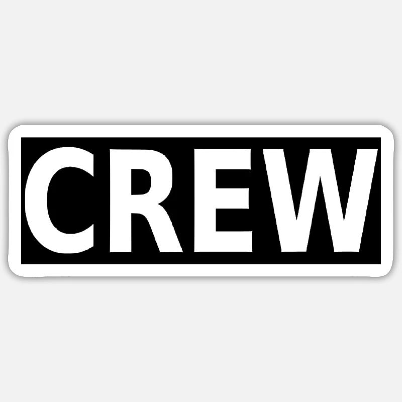 crew Sticker Größe S (10 x 10 cm)