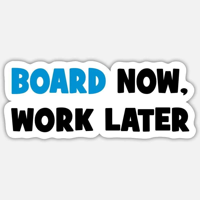 snowboard - Sticker size S (10 x 10 cm) - white matte