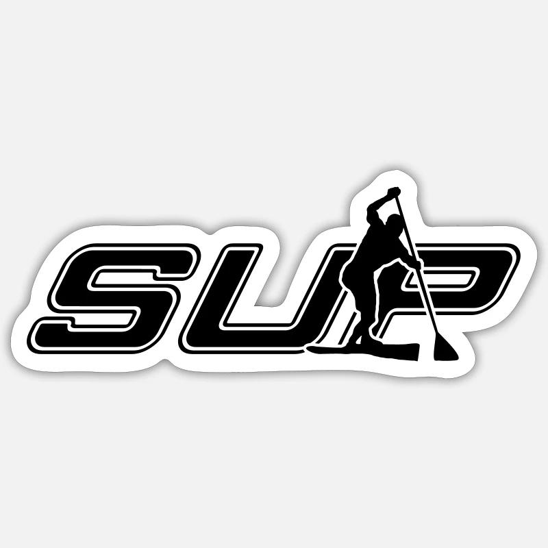 course sup - Sticker taille S (10 x 10 cm) - blanc mat