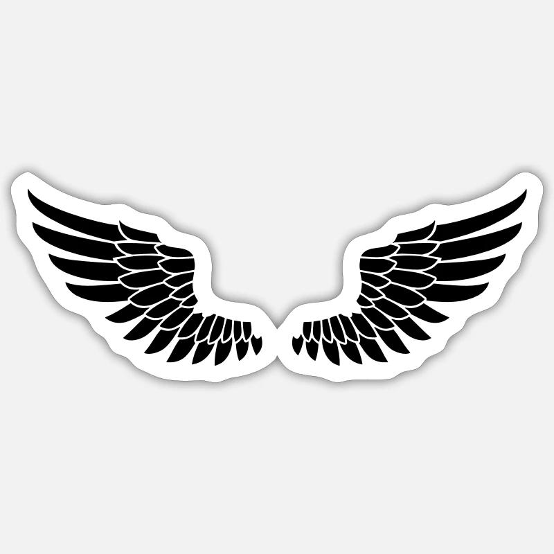 wing Sticker size S (10 x 10 cm)