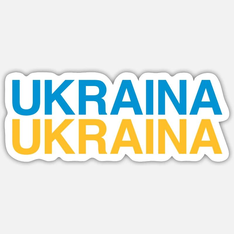 UKRAINA Drapeau ukrainien Drapeau de l’Ukraine Sticker taille S (10 x 10 cm)