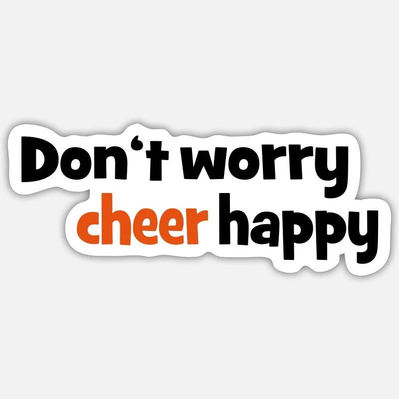 cheerleader - Sticker Größe S (10 x 10 cm) - Mattweiß