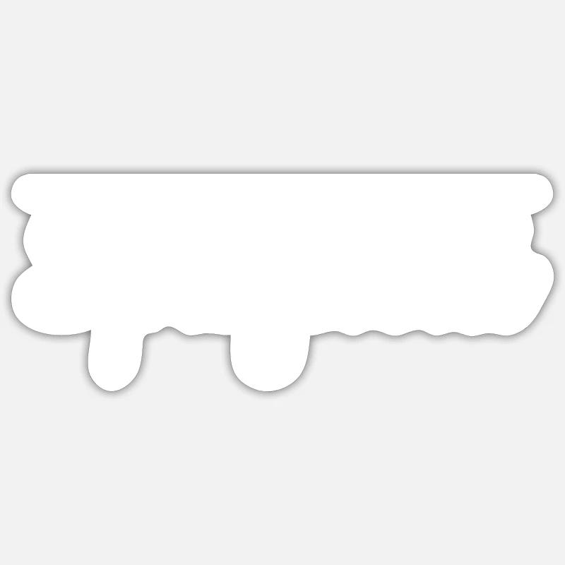 spaghetti - Sticker size S (10 x 10 cm) - white matte
