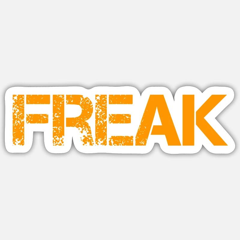 Freak V2 - Sticker taille S (10 x 10 cm) - blanc mat