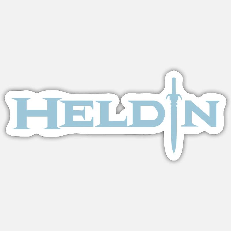 Héros - Sticker taille S (10 x 10 cm) - blanc mat