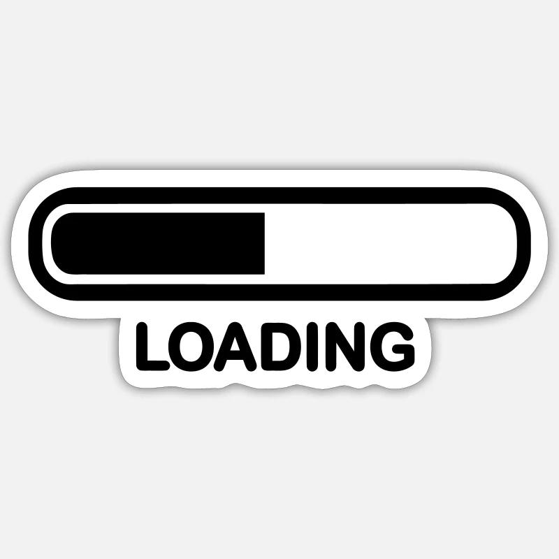 Loading bar Sticker size S (10 x 10 cm)