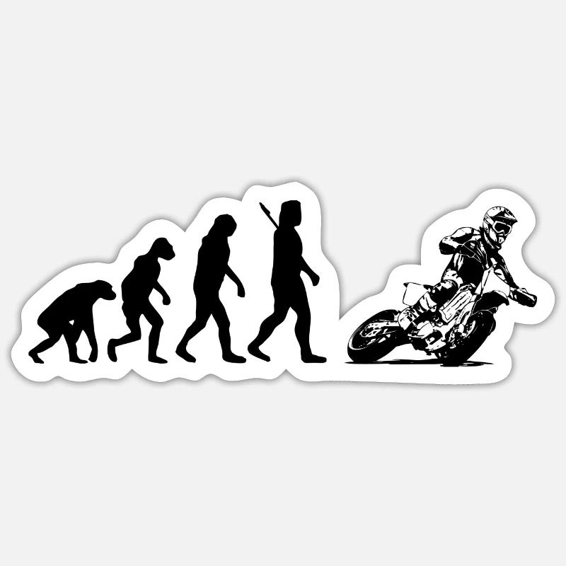 Evolution Supermoto - Supermotard Sticker Größe S (10 x 10 cm)