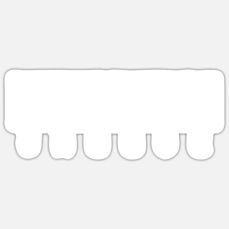 Code du fromage (code du fromage) - Sticker taille S (10 x 10 cm) - blanc mat