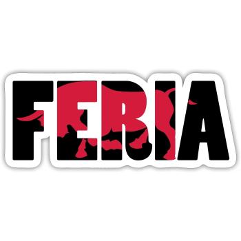 Feria - Sticker taille S (10 x 10 cm) - blanc mat - Devant