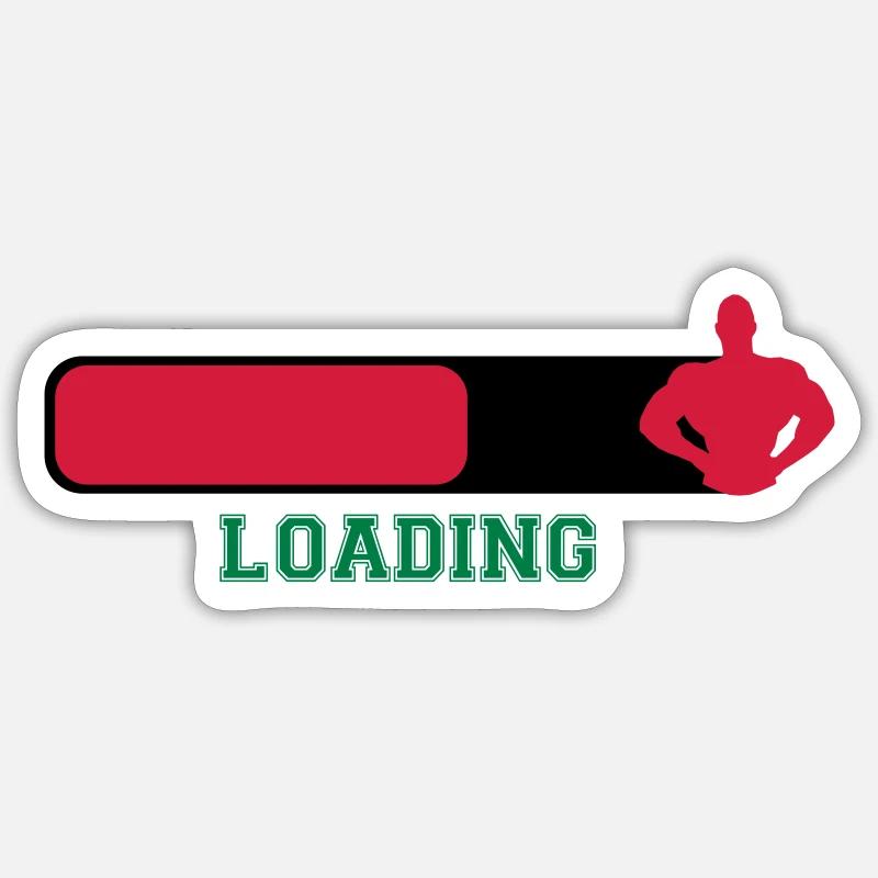 Loading - Sticker size S (10 x 10 cm) - white matte