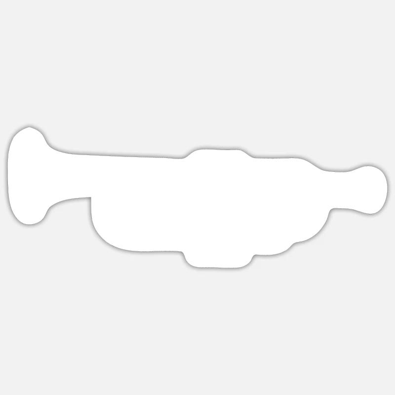 Trompeter Silhouette Sticker Größe S (10 x 10 cm)