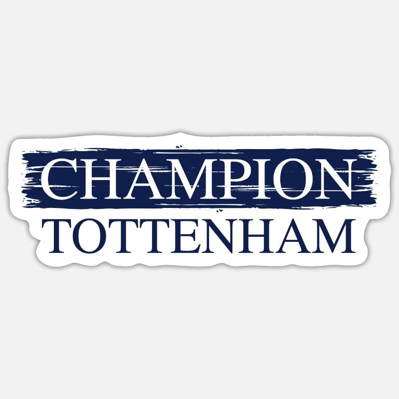 Champion Tottenham - Sticker size S (10 x 10 cm) - white matte