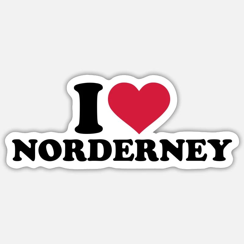 Norderney Sticker Größe S (10 x 10 cm)