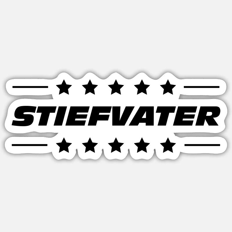 Stiefvater - Sticker Größe S (10 x 10 cm) - Mattweiß