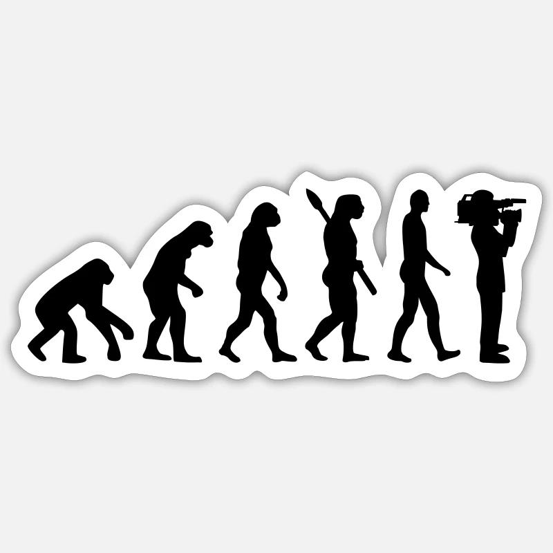 Evolution Movie Sticker taille S (10 x 10 cm)