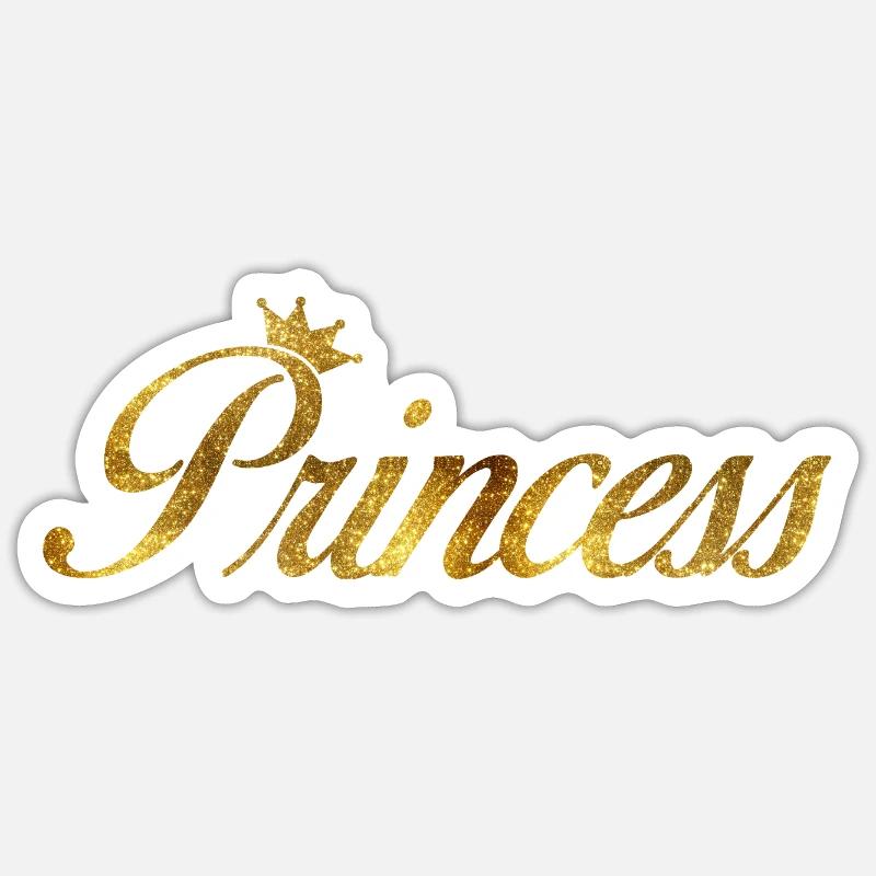 Princesse Sticker taille S (10 x 10 cm)