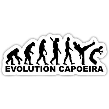 Evolution Capoeira - Sticker size S (10 x 10 cm) - white matte - Front