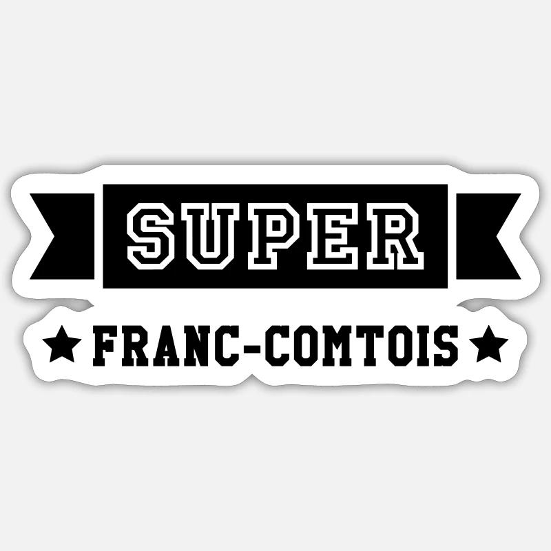 Franche-comté / Franc-Comtois / Franc-Comtoise Sticker taille S (10 x 10 cm)