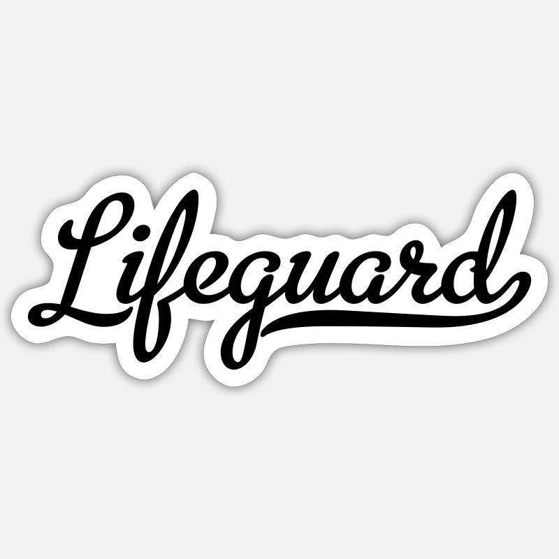 lifeguard Sticker size S (10 x 10 cm)