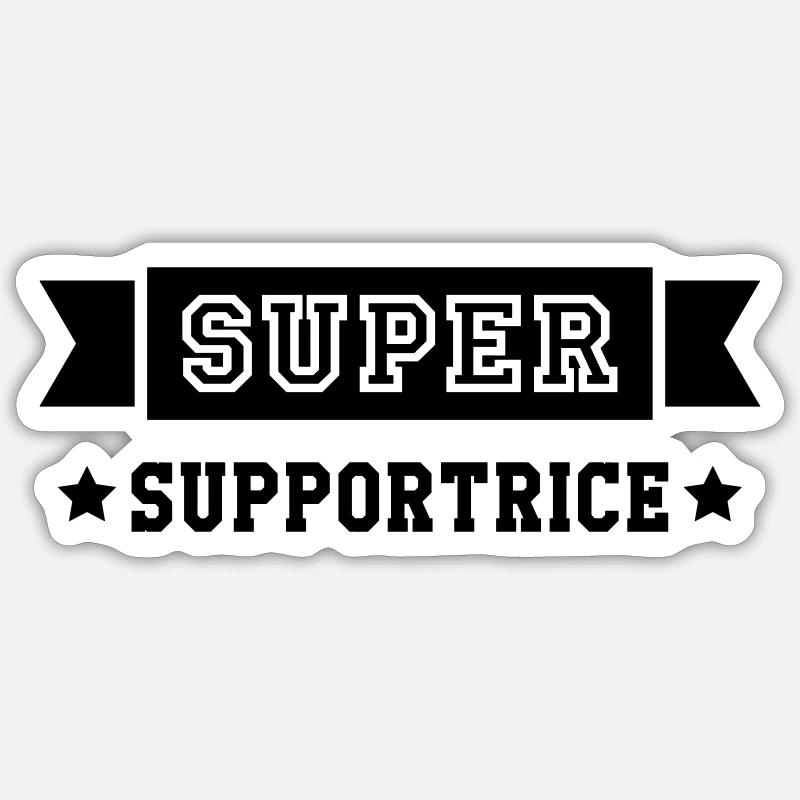 Supporter / Supportrice / Sport / Supporteur Sticker taille S (10 x 10 cm)