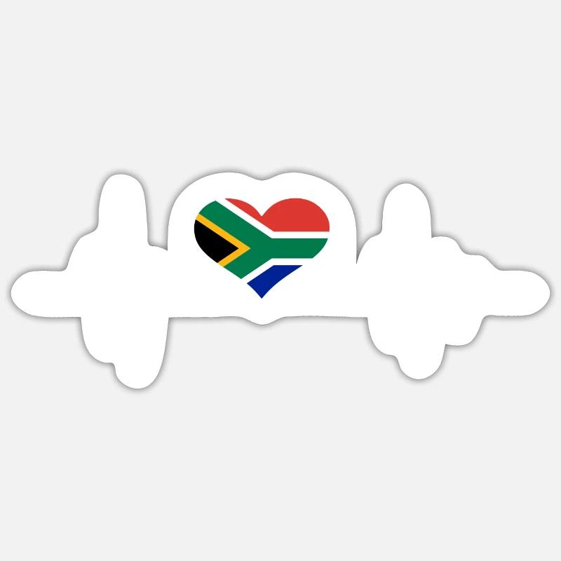 South Africa - Sticker size S (10 x 10 cm) - white matte