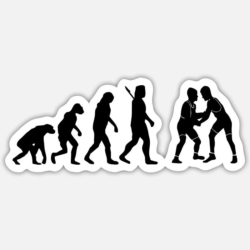 Ringen - Sticker Größe S (10 x 10 cm) - Mattweiß