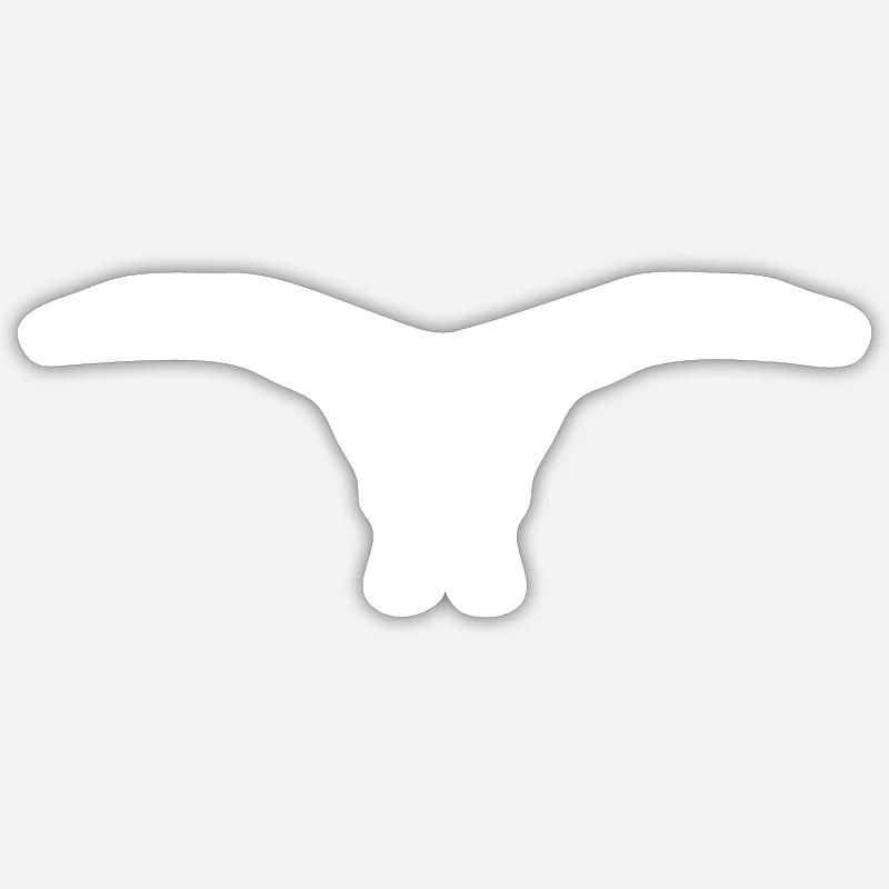 Seagull crew - Sticker size S (10 x 10 cm) - white matte