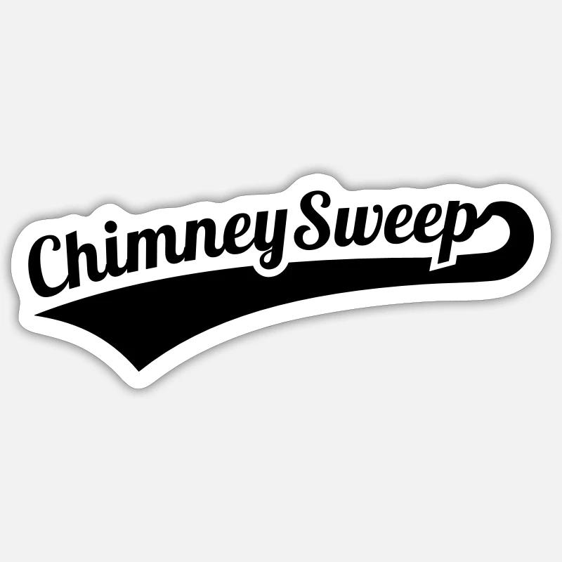 Schornsteinfeger - Sticker Größe S (10 x 10 cm) - Mattweiß